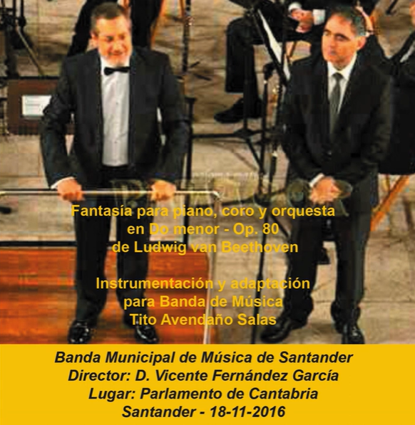 Adaptación e instrumentación de La Fantasía para piano, coro y orquesta Op. 80 de Beethoven